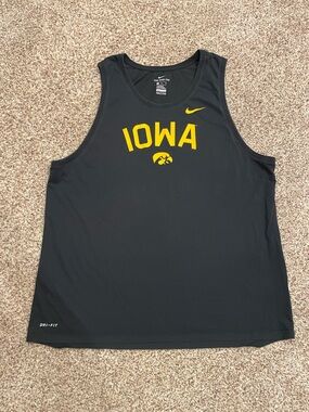 Nike Black Iowa Hawkeyes Tank Top